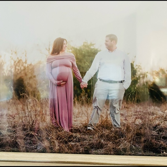 Maternity dress Off the shoulder - Picture 2 of 2